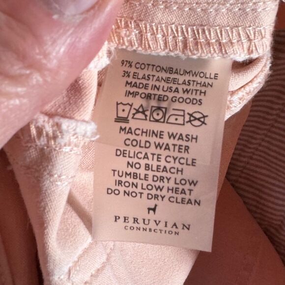 Peruvian Connection Soft Blush Ryder Pant Sz 2 - Picture 9 of 10